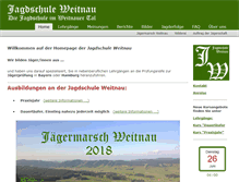 Tablet Screenshot of jagdschule-weitnau.de